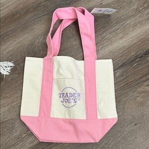Trader Joe's Pink Mini Tote Bag